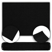 Wycieraczka gumowa drzwi mata gładka czarna antypoślizgowa miękka 120x180 cm