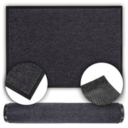 Wycieraczka gumowa drzwi mata gładka szara antypoślizgowa miękka 90 x 150 cm