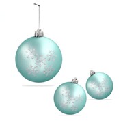 Bombki bańki choinkowe zestaw 6 szt zielone