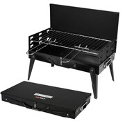 Grill węglowy turystyczny składany walizka ruszt 42x22cm