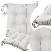 Poduszka z wiązaniem do domu i ogrodu beżowa 45x45cm