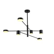 Nowoczesna lampa wisząca sufitowa LED loft 6 ramion