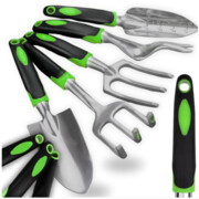 Zestaw narzędzi ogrodowych pazurki łopatka ogród - zielone