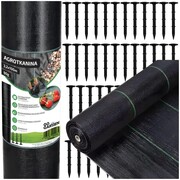 Agrotkanina przeciwko chwastom ściółkująca 3,2*100m 90g + szpilki