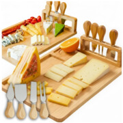 Deska do serów serwowania taca półmisek na przekąski wędliny noże stojak