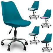 Fotel obrotowy biurowy krzesło biurowe obrotowe niebieskie
