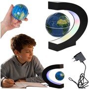 Globus interaktywny lampka lewitujący podświetlany magnetyczny mapa ziemia | More&Deco