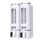 Ścienny dozownik na mydło pojemnik podwójny 2 x 400ml