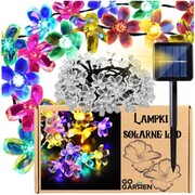 Girlanda solarna LED multicolor kwiatki solarne na taras do ogrodu 50 LED | GoGarden