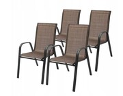 Krzesło ogrodowe fotel tarasowe na balkon metalowe x 4 szt.