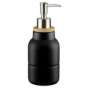 Dozownik łazienkowy do mydła w płynie ceramiczny - czarny