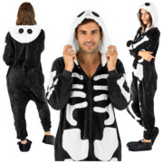 Kostium kigurumi szkielet onesie przebranie andrzejki piżama dorosłych