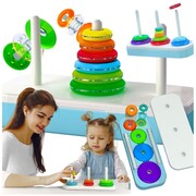 Gra układanka logic edukacyjna wieża sorter zestaw 6 szt prezent