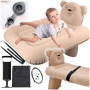 Łóżeczko turystyczne dmuchane materac do samolotu pociągu auta łóżko+pompka