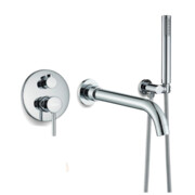 Bateria wannowa podtynkowa- Chrom