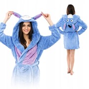 Ciepły pluszowy szlafrok damski osiołek