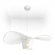 Lampa sufitowa kapelusz nowoczesna biała 60cm