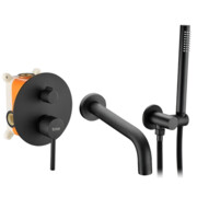 Bateria wannowa podtynkowa- Czarna