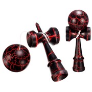 Kendama drewniana gra zręcznościowa zabawka czerwona