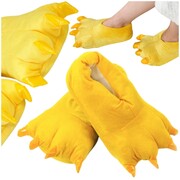 Ciepłe pantofle papcie bombosze - zółte