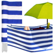 Zasłona plażowa 10 metrów parawan plażowy na plażę pasy uv paliki metalowe