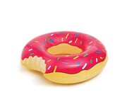 Materac dmuchany koło donut pączek różowy 100cm