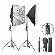 Zestaw statyw + softbox na 1 żarówkę 50x70