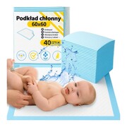 Podkłady higieniczne 60x60 poporodowe do przewijania na łóżko maty chłonne