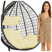 Poduszka ogrodowa do kokonu - beżowa