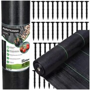 Agrotkanina przeciwko chwastom ściółkująca 3,2*50m 90g + szpilki | GoGarden