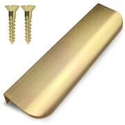 Uchwyt meblowy krawędziowy złoty szczotkowany Ares 130 mm