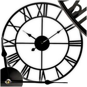 Zegar ścienny metalowy czarny loft nowoczesny