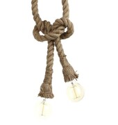 Lampa sufitowa retro loft vintage sznur podwójna