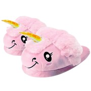 Kapcie pluszowe onesie jednorożec pantofle różowe