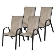 Krzesło ogrodowe fotel tarasowe na balkon metalowe x 4 szt.