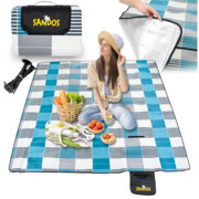 Koc piknikowy 200x200 krata + kotwy