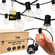 Girlanda ogrodowa 20m 36 żarówek LED IP65 | LedSolution