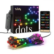 Twinkly Dots 200 LED RGB 10 m, czarne