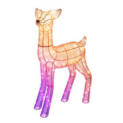 Renifer dekoracja LED Twinkly 3D Reindeers - Łania, 200 RGB+W LED, 95cm