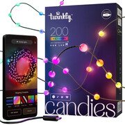 Twinkly Candies 200 Led 8mm SPHERE RGB BT+WiFi IP20 - 5V USB-C, green wire - OUTLET