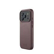 MUJJO iPhone 17 Pro Leather Case Bronze Red