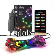 Twinkly Dots 60 LED RGB 3 m, czarne