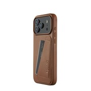 MUJJO iPhone 17 Pro Max Wallet Leather Case Tan