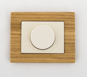 Ściemniacz przyciskowo-obrotowy LED 100W beżowy VILMA