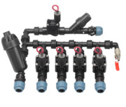 Kolektor do nawadniania 5 sekcji PGV filtr + reduktor + odpowietrznik Hunter