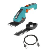 GARDENA Akumulatorowe nożyce do przycinania brzegów trawnika i cięcia krzewów ComfortCut Li – zestaw (9888-20)