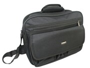Torba Męska Materiałowa Peterson (PL) Pozioma Średnia PTN-R-6512 CZARNY 36 x 26 x 11 [cm]