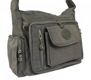 Stylowa Pozioma Torba Średnia Na Ramię Bag Street NR 2218 SZARY