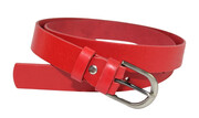 Pasek Damski Skórzany CEZ-MAR (PL) Skóra Licowa EXTRA 30 mm CZERWONY
