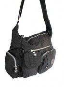 Stylowa Pozioma Torba Średnia Na Ramię Bag Street NR 2219 CZARNY